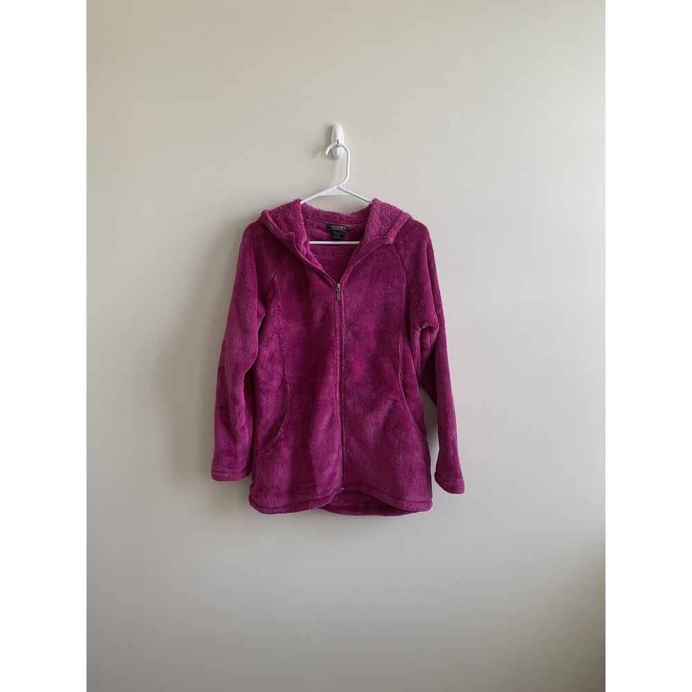 Cozy Hoodie 2 Fleece Hoodie Full Zip Size Small Purple Pockets